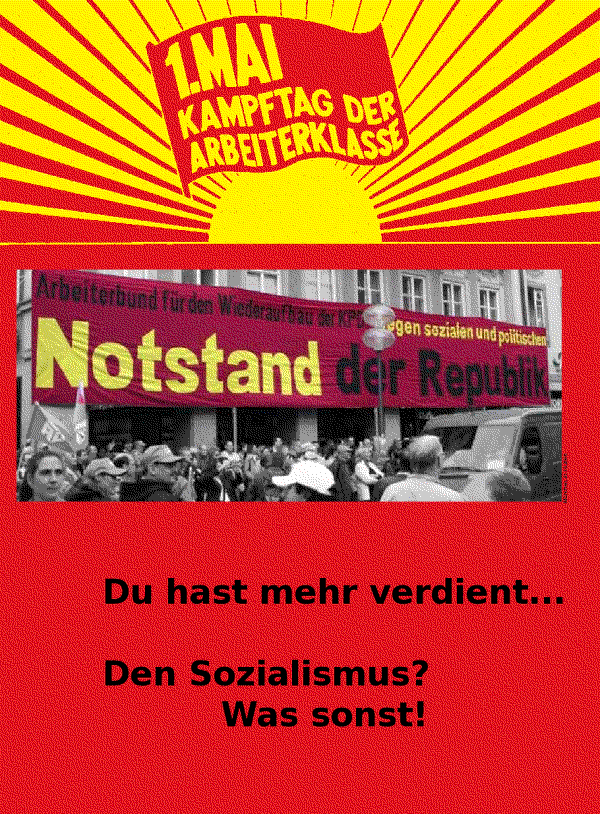 Gegen den sozialen und politischen Notstand der Republik