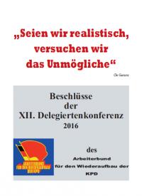 Beschluesse der XII. Delegiertenkonferenz