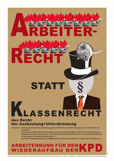 Arbeiterrecht statt Klassenrecht