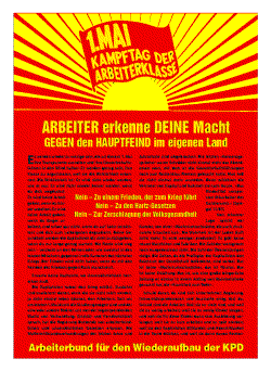 Aufruf zum 1.Mai 2003