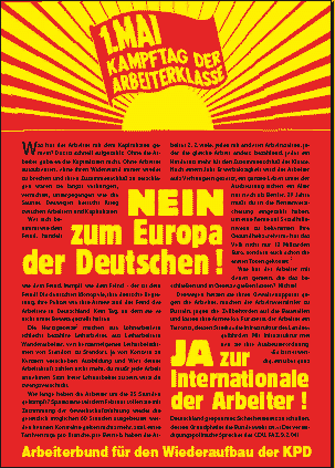 Aufruf zum 1.Mai 2004